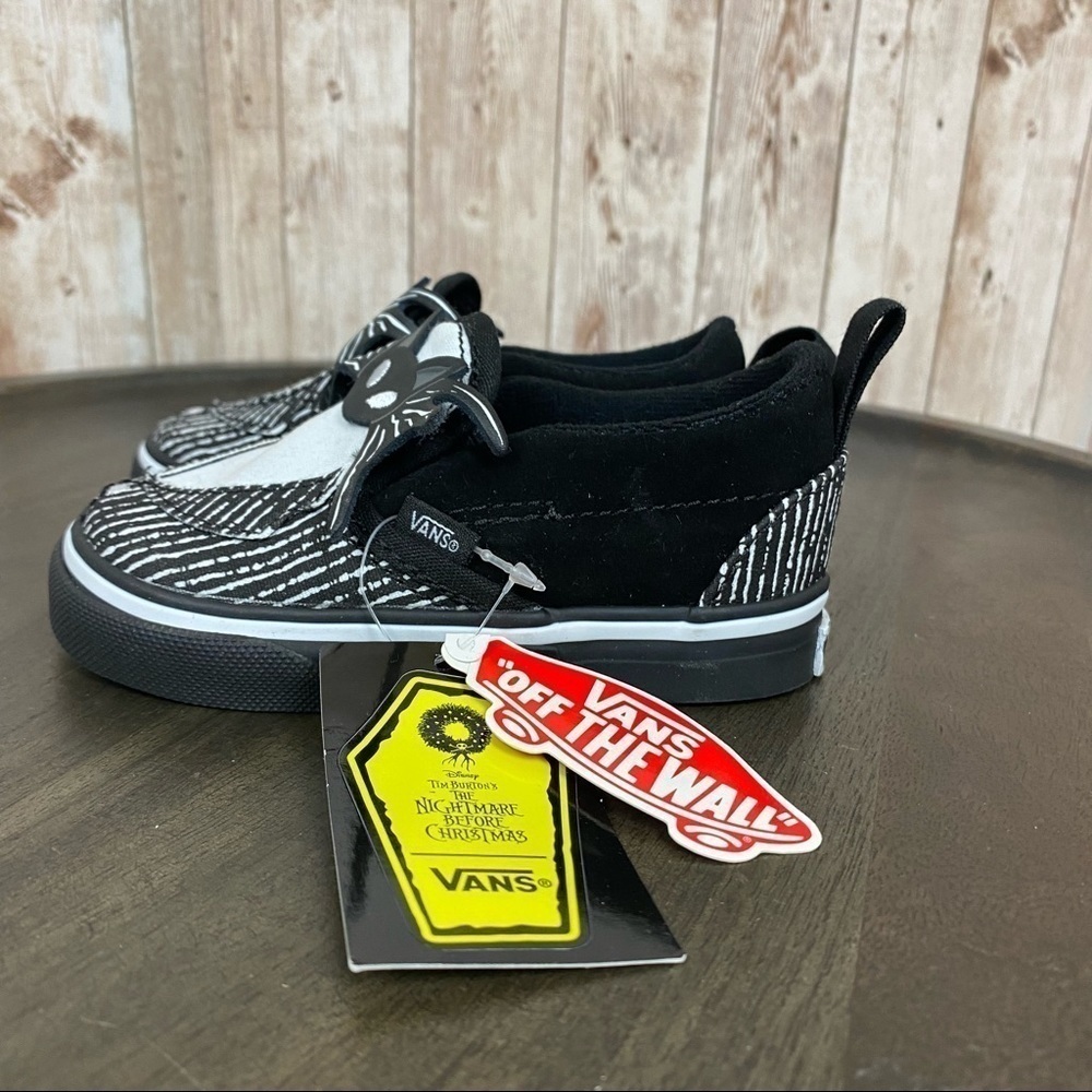 Vans x‎ Disney the Nightmare Before Christmas Slip on V Sneaker Size 5.5 Toddler - Picture 6 of 12